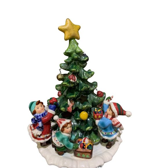 Vtg Innovation Giftware Hedgehog Bramble & Clover porcelain kids Christmas *read - Picture 5 of 8